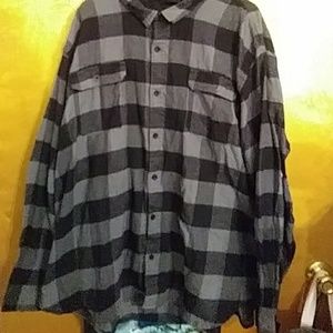 Black and Grey Long Sleeved Flannel